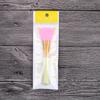 Cepillo de silicona en forma de abanico para mascarillas, palo de ajuste, cabezal suave, varilla corta, portátil, con herramientas de belleza, cepillo cosmético de silicona para mascarillas.