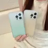 Funda para Teléfono Móvil con Sensación de Piel Degradada Adecuada para iPhone15PROMAX Tendencia 14 Translúcida Mate 13 Agujero Grande 12