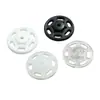 Botões de Pressão Plásticos Prontos para Costura à Mão, Botões de Pressão Invisíveis, Botões de Pressão para Lingerie 7-25mm, Botões de Pressão Transparentes Preto e Branco