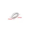 Acero Inoxidable Chapado en Oro de 18 Quilates Colgante Oval de Forma Especial Anillo O en Relieve Accesorios de Joyería para Collar DIY Venta al por Mayor Transfronteriza