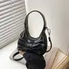 Bolso de Mano Infantil con Lazo Transfronterizo, Mini Bolso de Media Luna Dulce y Versátil, Accesorios para Niñas, Bolso Cruzado de Moda