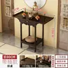 Mesa de Incenso para Uso Doméstico, Altar Budista, Santuário de Madeira Não Maciça, Mesa de Tiras em Novo Estilo Chinês, Gabinete de Altar do Deus da Riqueza, Mesa de Entrada