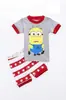 Roupas de Casa Amarelas de Desenho Animado de Manga Curta para Meninos Roupas Infantis Roupa de Verão Primavera Roupa para Ar Condicionado Pijama K207