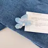 Novo Presilha de Cabelo Meio Preso Super Fada com Flor de Bougainvillea de Diamante para Mulheres, Presilha de Cabelo de Ácido Acético de Alta Qualidade, Acessório de Cabelo Tubarão