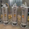 Bomba sumergible de acero inoxidable, bomba industrial para eliminación de aguas residuales y arena, bomba sumergible de acero inoxidable resistente a la corrosión para aguas residuales