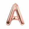 Globo de Letra Inglesa de 16 Pulgadas Oro Rosa Oro Plata Película de Aluminio Fiesta de Cumpleaños Fabricante Mayorista Fiesta de Letras