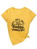 Estación Independiente de Amazon Casual Letra Ajuste Delgado Bien Bien Bien si Es Camiseta de Mujer con Cuello en V de Manga Corta