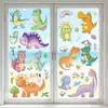 Instituição de Treinamento Criativo para Dinossauros Sala de Aula Cuidados Pós-Escola Jardim de Infância Adesivos para Porta de Vidro Janela Decoração de Sala de Aula Eletricidade Estática