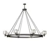 Lámpara de araña de cristal de cobre macizo estilo americano para sala de estar, iluminación Zhongshan, modelo de diseñador RH post-moderno de lujo ligero para comedor y dormitorio