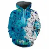 Sudadera con capucha de manga larga con estampado digital para hombre 2026 Exclusiva para Amazon y AliExpress