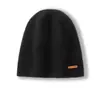 Chapéu de Cashmere Unissex de Malha Grossa Aconchegante, Camada Dupla, Sem Costura, Primeira Linha, Em Estoque do Fabricante para Atacado Transfronteiriço