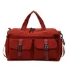 Bolsa de viagem leve estilo preguiçoso com compartimentos separados para itens molhados e secos, adequada para academia, maternidade e como bagagem de mão com capacidade expansível