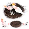 Juguete infantil simulación micro paisaje planta árbol frutal modelo paisaje árbol escena árbol arena mesa decoración animal modelo