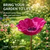 Nuevo Estaca de Metal Hecha a Mano para Jardín de Flores - Comedero de Pájaros Floral de Metal Hecho a Mano