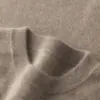 Nova base de malha de cashmere para outono e inverno, moda para o dia a dia e trabalho, cor sólida, simples e elegante, gola redonda, manga longa, masculina