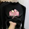 Top Básico de Manga Larga Casual De Rong para Niños Colección Otoño/Invierno 2026 Nuevo Top de Otoño para Niñas con Cuello Semi-Alto