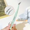 Pinzas para Pestañas Postizas Jonbos, Herramientas de Maquillaje para Injerto de Pestañas, Pinza Dorada con Pluma para Principiantes, Dedicadas para Artistas de Pestañas