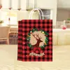 Papel Kraft Productos Populares Transfronterizos Bolsa de Regalo Navideña de Dibujos Animados de Papel Kraft Bolsa de Papel Bolsa de Compras Bolsas