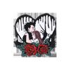 Broche de dibujos animados con forma de llanto de terror y amor, decoraciones creativas para mochilas, accesorios de metal, insignia