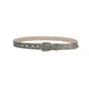 Cinturón Nuevo Estilo para Mujer con Hebilla de Pin, Cinturón Tejido de Piel de Vaca de Alta Calidad, Cinturón de Piel de Vaca Moderno y Versátil para Mujer, Transfronterizo