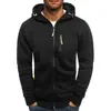 Sudadera nueva de venta caliente transfronteriza para hombre, corte holgado, con múltiples bolsillos, con capucha, chaqueta casual, abrigo deportivo para hombre