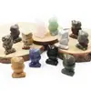 Amazon Transfronterizo Búho de Cristal Tallado en Piedra Artesanías de Animales Adornos de Decoración para el Hogar Joyería Regalos Lote de Búhos