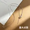 Collar para mujer de cadena de caja chapado en oro de 24k, ajustable, universal, alta retención de color, con pequeños agujeros estilo alfiler para enhebrar cuentas DIY, accesorio de cadena para clavícula