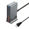 Cargador de Escritorio Multifuncional Pd de Nitruro de Galio de 800W con Carga Rápida Pd de 765W 730W Nuevo Cargador Transfronterizo de 10 Puertos