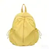 Mochila Sencilla de Color Sólido Estilo Coreano para Laptop, Mochila para Universidad, Preparatoria y Secundaria, Bolsa Ligera para el Campus