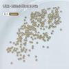 Rhinestones de Circonita Color Champán para Uñas, Mini Rhinestones Planos por Detrás, Decoraciones para Uñas, Rhinestones de Forma Irregular, Rhinestones Color Champán, Diamantes Mixtos para Uñas