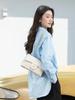 Bolso Pequeño Cuadrado de Piel de Oveja de 26 Años, Bolso Cruzado Versátil, Material de Piel de Oveja Estilo Chanel, Popular en Transmisiones en Vivo, Palabras Clave de Tendencia Estilo Chanel