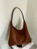 Bolsa de Gran Capacidad para Viajes Diarios Mujer 2026 Otoño Nuevo Elegante Retro Bolso de Hombro Individual Informal Bolso Tote Esmerilado para Debajo del Brazo