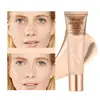 Base de Maquillaje Líquida para Contorno Ocheal Mate Transfronteriza Hidratante y Aclaradora del Tono de Piel Corrector Hidratante Impermeable y de Larga Duración