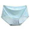 Roupa Íntima Feminina de Seda Gelo Sem Costura Respirável em Mesh Peça Única Cintura Média Vazada Sexy Calcinhas Finas Vendas Diretas da Fábrica