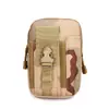 Bolsa de Cintura Camuflada Estilo Militar Portátil de Tecido Oxford Multifuncional Resistente ao Desgaste para Esportes ao Ar Livre Caminhada Armazenamento de Celular com Sistema Molle