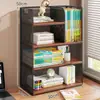 Estantería de escritorio, estante de almacenamiento para libros ilustrados infantiles, atril de escritorio, organizador de libros simple, estantería, caja de almacenamiento