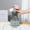 Jarrón de Vidrio Transparente Sencillo con un Estilo Vintage Ins de Alta Gama, Alto Valor Estético Adorno Hidropónico Decoración Flores al por Mayor