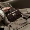 Bolso Pequeño Cuadrado para Mujer 2024 Otoño e Invierno Nuevo Bolso Cruzado de Hombro Bolso Retro de Piel Genuina para Mujer Bolso de Hombro de Lujo Ligero Bolso Pequeño