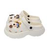 Sandalias de Verano para Exteriores Lindas Perro Chica de Playa Corazón Agujero Zapatos Cómodos Vacaciones Mujeres Eva Punta del Pie Elevación Sandalias