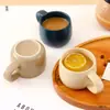 Tazas de Cerámica Klein Azul Famosas en Internet al por Mayor para Desayuno, Leche, Café, Regalos Navideños y Vasos de Agua Personalizables