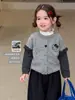 (9.22 Nuevas Llegadas)Cárdigan de Punto para Niña Invierno Nuevo Casual Abrigo Suéter Infantil Ropa para Bebé