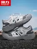 Sandalias Deportivas Warrior para Hombre 2026 Nuevos Zapatos Casuales de Verano para Senderismo Zapatos Huecos Originales Zapatos de Suela Gruesa Tipo Papá