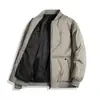 Abrigo de Invierno para Hombre 2026, Estilo Ejecutivo con Cuello Alto, Talla Grande, con Forro de Felpa, Parka Gruesa de Marca de Moda para Personas de Mediana Edad y Mayores