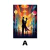Póster de pintura colgante para sala de estar de alta venta transfronteriza, personajes coloridos, pintura sin marco, fábrica en nombre de pintura inkjet de alta definición, núcleo de pintura decorativa