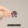 Presilha de Cabelo Exclusiva com Laço de Strass Pequena Pinça Tubarão para Cabelos Soltos e Franja Acessório de Cabelo 2026 Novo Modelo com Toque de Luxo