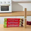 Papel manteiga papel para cozinhar no vapor papel para assar cor de madeira papel manteiga resistente a alta temperatura churrasco pizza papel de silicone antiaderente papel pergaminho à prova de óleo