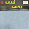 Cor Sólida Azul Lã de Cordeiro Tecido de Lã Tricotado Outono e Inverno Casaco Feito à Mão Roupas Manta Elástica Tecido Fleece Polar