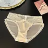 Bragas de Encaje para Mujer, Lazo de Satén Francés, Sexy y Atractivas, Delicado Encaje Hueco, Bragas Triángulo de Seda de Hielo para Mujer