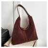 Bolsa de Ombro de Trabalho de Grande Capacidade para Outono e Inverno para Mulheres 2024 Nova Bolsa Tote Retro nas Axilas Premium Sense