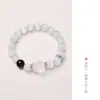 Pulsera para Pareja Diseñada, Pulsera Despertar del León de Obsidiana Plateada, Pulsera para Mujer de Piedra Ojo de Gato, Regalo de San Valentín para Novia